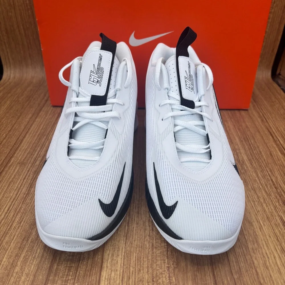 Nike G.T. Jump Academy Mens 8.5 White Black Silver FV5524-100 NEW